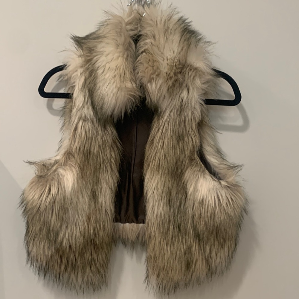 Faux fur vest
